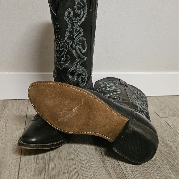 *SOLD* Black Cowboy Boots - Picture 7 of 7